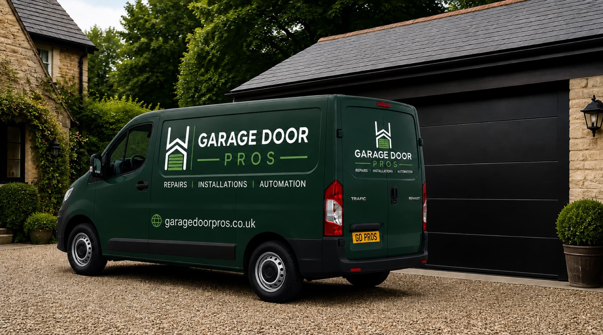 Garage Door Pros van